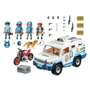 Игровой набор Playmobil 9371 City Action Полицейская машина для перевоза денег