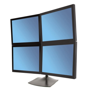 Кронштейн Ergotron 33-324-200, DS100 Quad-Monitor Desk Stand, двухрядный