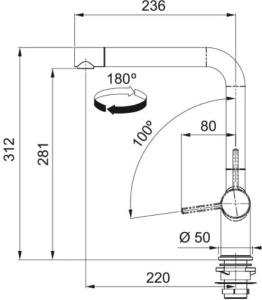Кухонный кран Franke Active New Pull Out 2 Jets 115.065.3371, черный матовый