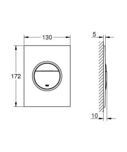 Панель смыва Grohe Nova Cosmopolitan S 37601GL0, золото
