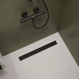 Линейный слив Hansgrohe Raindrain Go 56274670, матовый черный