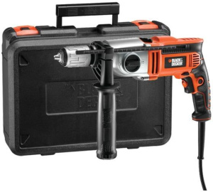 Ударная дрель Black+Decker KR1102K, без АКБ