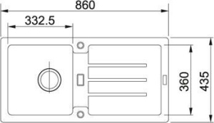 Кухонная раковина Franke STRAT STG 614 114.0263.975, белый полярный