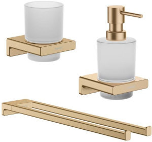 Набор аксессуаров Hansgrohe AddStoris 41749140+41770140+41745140, бронза