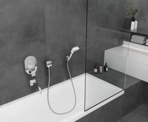 Смеситель для ванны Hansgrohe Vernis Shape 71458000, хром