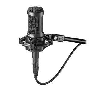 Микрофон проводной Audio-Technica AT2050, разъем: XLR 3 pin (M), черный