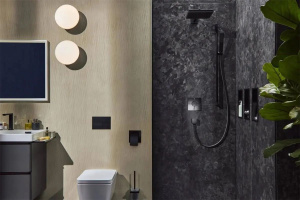Душевая штанга со шлангом 90 см Hansgrohe Unica E Puro матовый черный