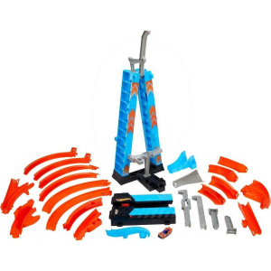 Трек Hot Wheels Sky Crash Tower GJM76/GWT39, голубой