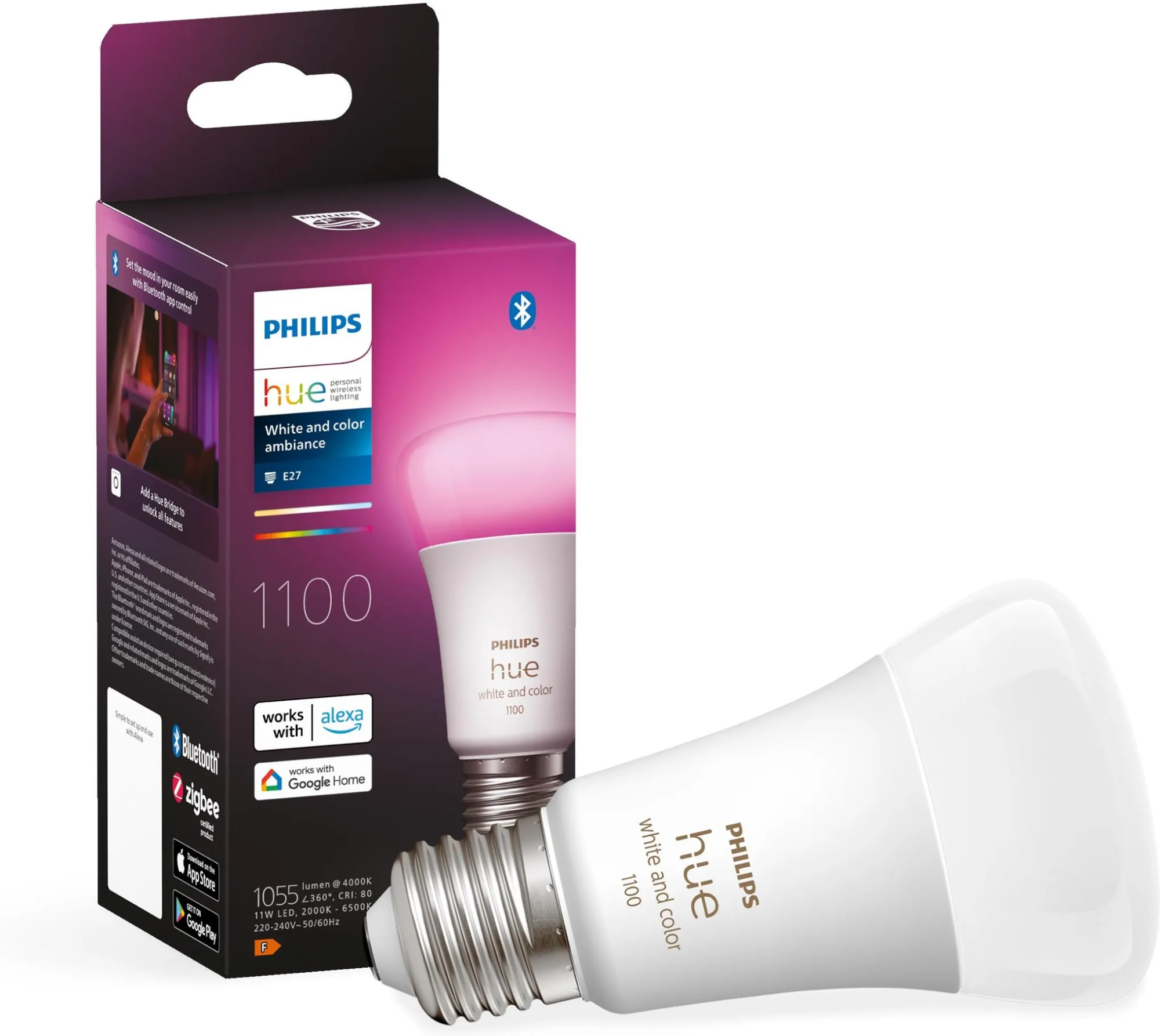 Лампочка PHILIPS HUE White and color ambiance E27 929002468801