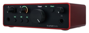Внешняя звуковая карта Focusrite Scarlett Solo 4rd Gen