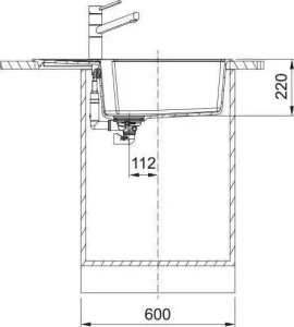 Кухонная раковина Franke Urban UBG 611-78 XL 114.0687.276, Ореховый