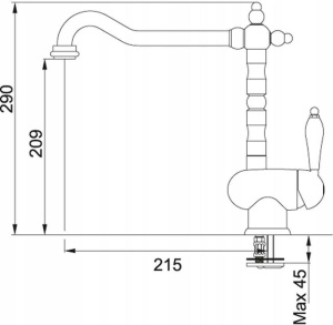 Смеситель Franke Old England 115.0028.205
