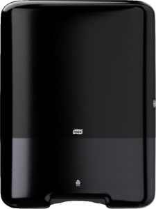 Диспенсер для бумажных полотенец Tork, черный, ZZ-сложение, 553008