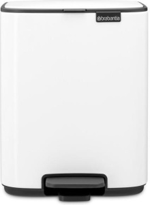 Мусорное ведро с педалью Brabantia Bo 236884 7л, белое