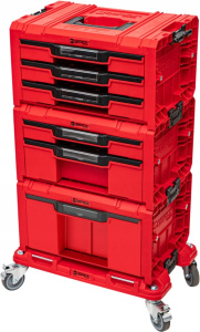 Набор ящиков для инструментов Qbrick System PRO Drawer Workshop Set 6 2.0 Ultra HD Z260370PL225, красный, 6 ящиков