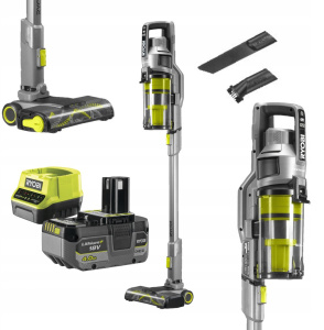 Аккумуляторный вертикальный пылесос RYOBI RSVS18BL-1C40G с АКБ и ЗУ