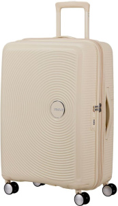Чемодан American Tourister Soundbox EXP 67см, песочный