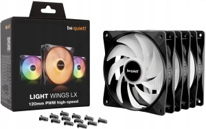 Вентиляторы для корпуса Be Quiet! Light Wings LX 120мм High-Speed BL124 3 шт. черные
