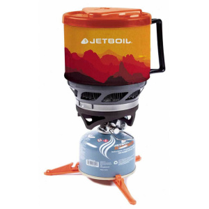 Туристическая плита Jetboil Minimo Sunset, красный, чёрный, оранжевый