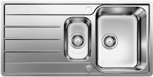Кухонная мойка Blanco Lemis 6 S-IF 523033, матовая нержавеющая сталь