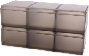 Набор 6 обувных контейнеров Joseph Shoecase taupe (55014)