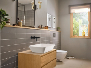 Смеситель для раковины Hansgrohe Rebris E 72568670, черный матовый