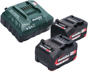 Комплект аккумуляторов и ЗУ Metabo 2 АКБ 625027000 + 627044000
