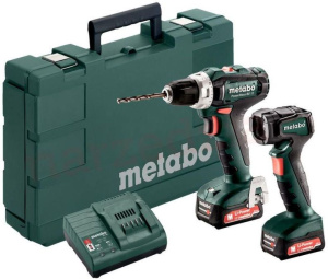 Аккумуляторная дрель-шуруповерт Metabo PowerMaxx BS 12 BL 601036900 с АКБ и ЗУ, в кейсе