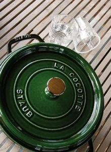 Чугунная жаровня Staub 5,85 л, Ø 28 см, зелёная 40509-361-0