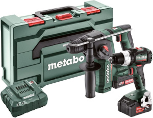 Набор аккумуляторных инструментов Metabo Combo Set 2.5.2 (BS + BH) 685182000 с 2 АКБ, в кейсе