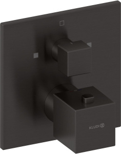 Смеситель для ванны и душа Kludi Decus 54810N275, матовый графит