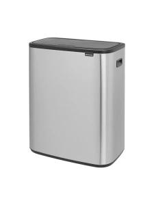 Мусорное ведро Brabantia Bo Touch Bin 221422 2×30л, матовая сталь