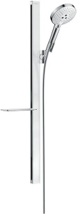 Душевой набор Hansgrohe Raindance E S 120 3jet с душевой штангой Unica E 90 27648400, хром/белый