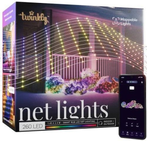 Светодиодная сетка Twinkly Net, 240 LED RGB, 1,45×2,4м, IP44