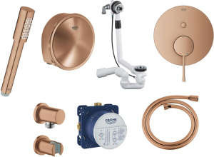Душевой комплект Grohe Essence 24058DL1+35600000+27057DL0+27074DL0+26465DL0