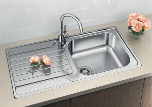 Кухонная мойка Blanco Dinas XL 6S, шлифованная сталь 524254