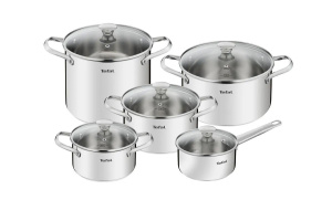 Набор посуды Tefal Cook Eat B921SA55 10 предметов нержавеющая сталь