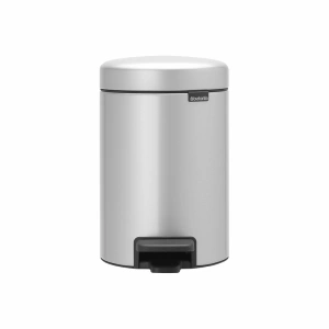 Мусорное ведро с педалью Brabantia NewIcon 113260, 3 л, серый металлик