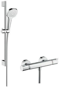 Душевой комплект Hansgrohe Croma Select E Vario Combi 0,65м 27081400, белый/хром