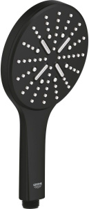 Ручной душ Grohe Rainshower SmartActive 130 22127KF0, матовый черный