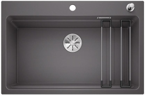 Кухонная мойка Blanco Etagon 8 Silgranit PuraDur 525178, серый камень