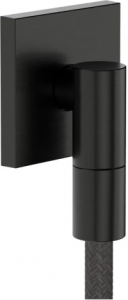 Подключение шланга Hansgrohe FixFit Fine E 28883340, шлифованный черный хром