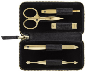 Маникюрный набор Zwilling TWINOX «Gold», 5 предметов, черный, ‎97748-004