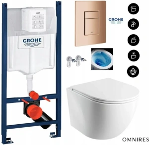Комплект для скрытого унитаза, рама Grohe