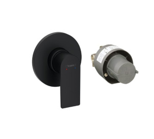 Комплект смесителей для душа скрытого монтажа Hansgrohe Rebris E 72658670 матовый черный