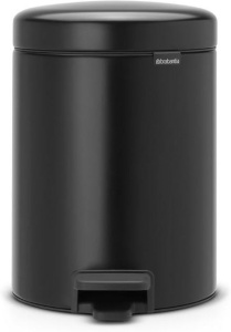 Мусорное ведро с педалью Brabantia NewIcon 280405, 2 × 2 л, матовое чёрное