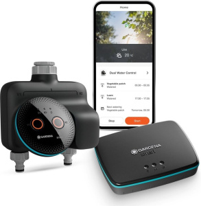 Контроллер полива Gardena Smart Dual Water Control Set 19044-20