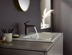 Смеситель для раковины Hansgrohe Talis E черный хром 71712340