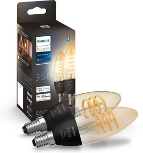 Комплект из 2 умных ламп Philips Hue White Ambiance Filament E14 929003145202