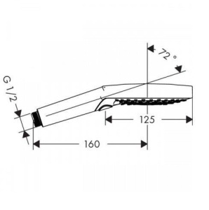 Душевая лейка Hansgrohe 120 3jet EcoSmart 26051140, матовая бронза